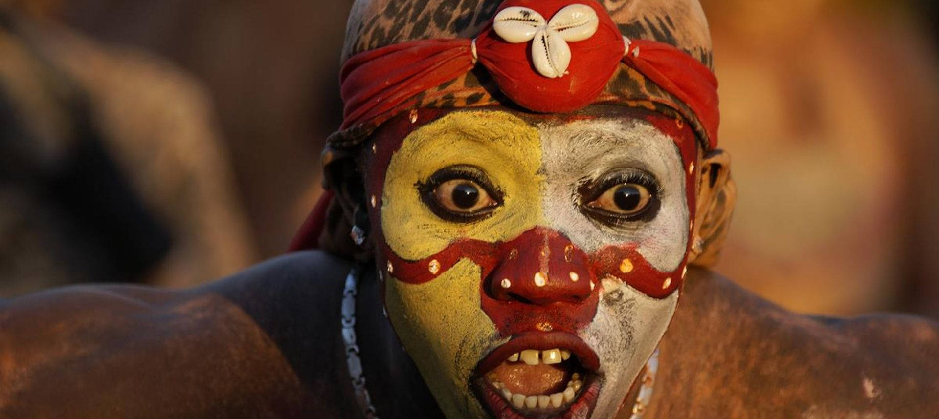 An Indigenous Person In The Lush Landscapes Of French Guiana Background