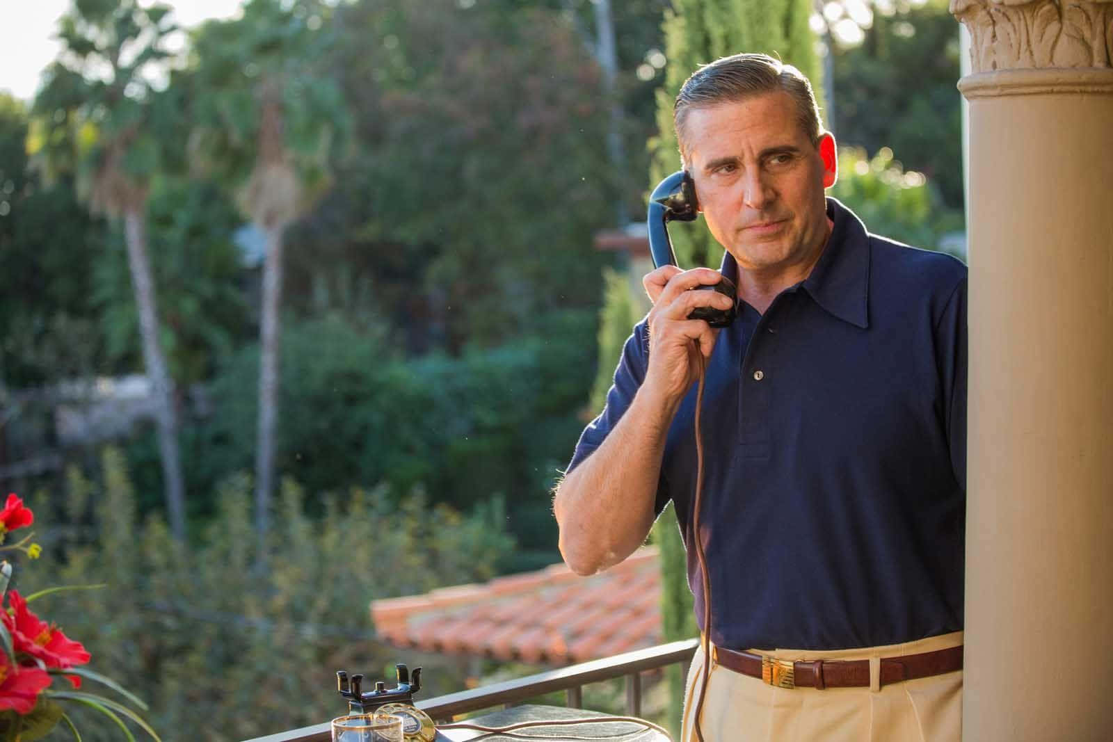 An Intense Gaze - Steve Carell Background