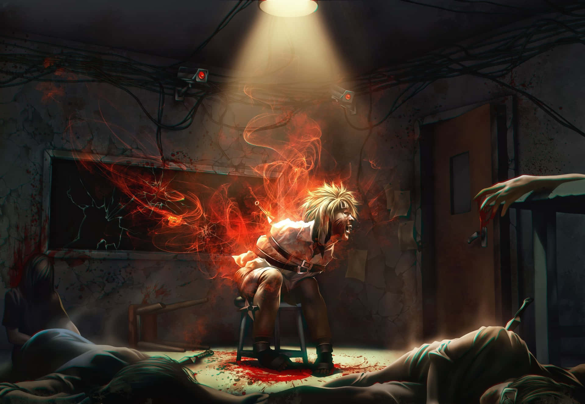 An Intimidating Version Of Naruto, A Powerful Protagonist From Japan's Popular Manga And Anime Series Background