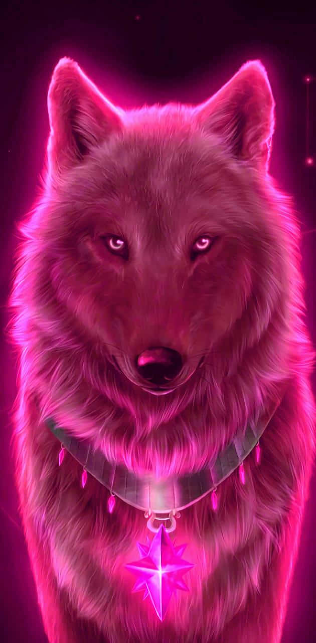 An Intimidating Yet Majestic Wolf Background