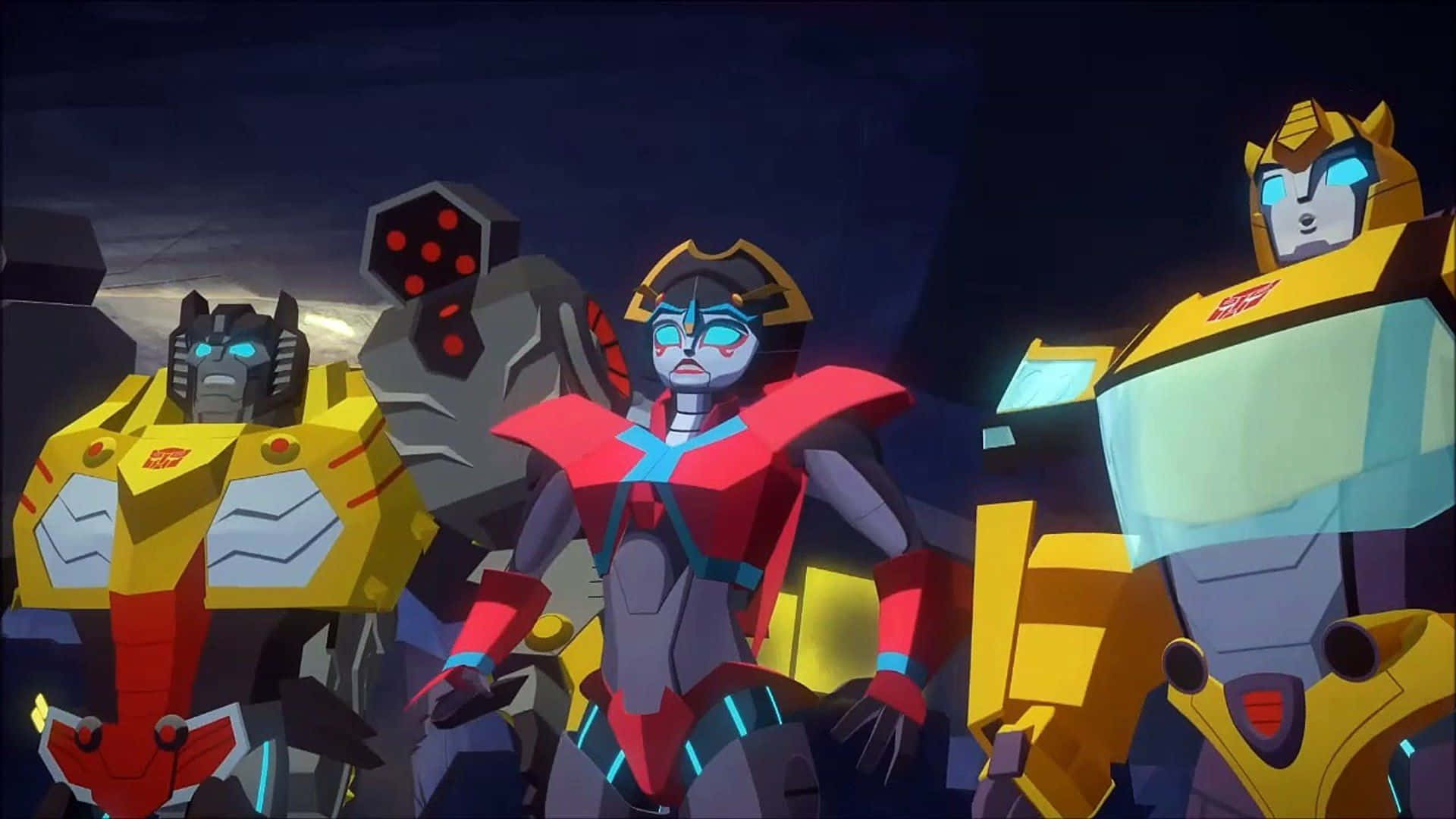 An Intriguing Line-up Of Transformers Cyberverse Characters. Background