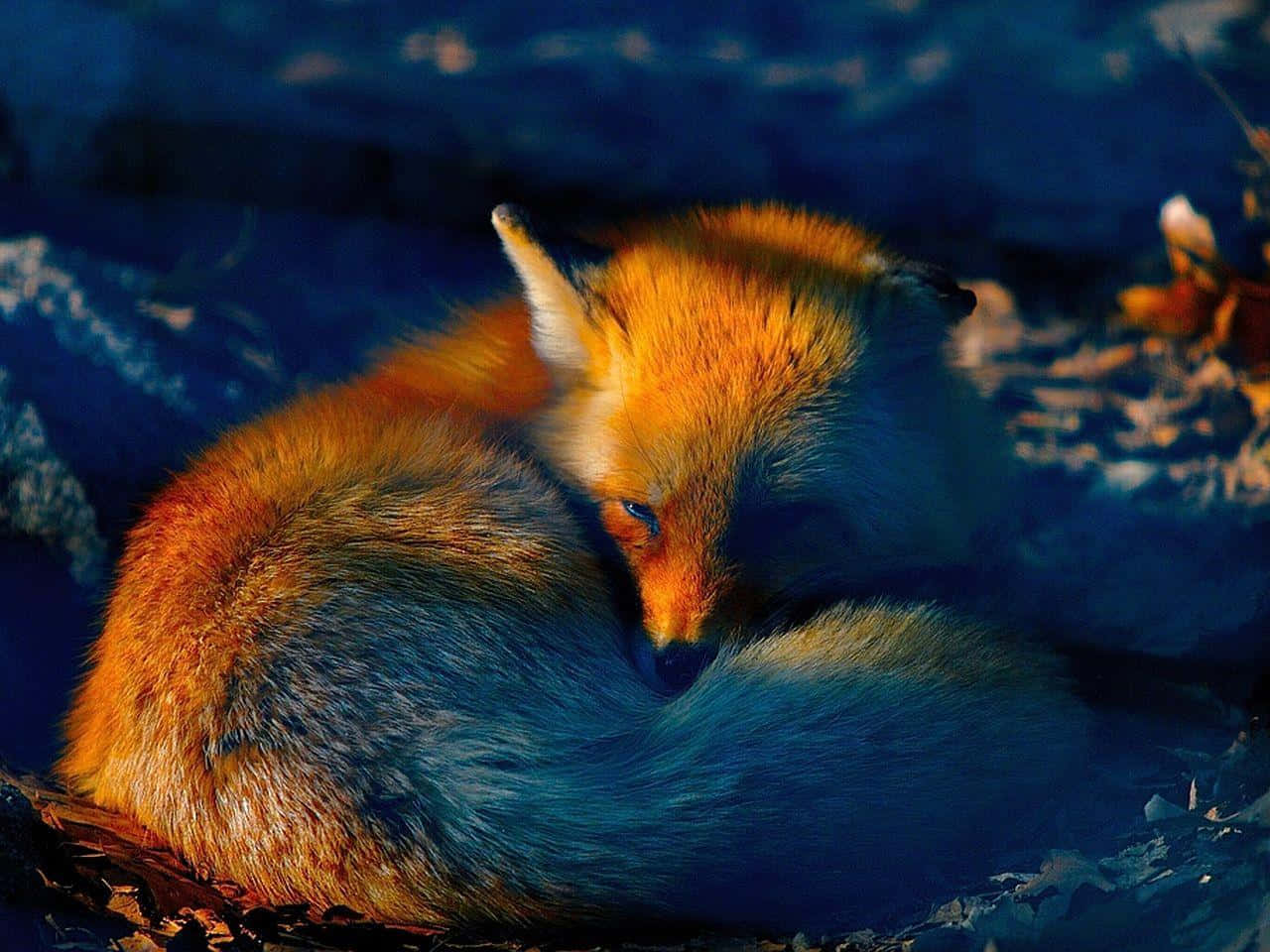 An Intriguingly Colorful Fox