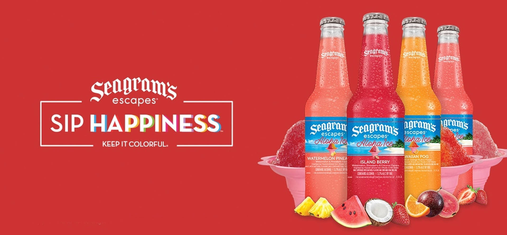 An Invigorating Instant With Seagram's Escapes Background