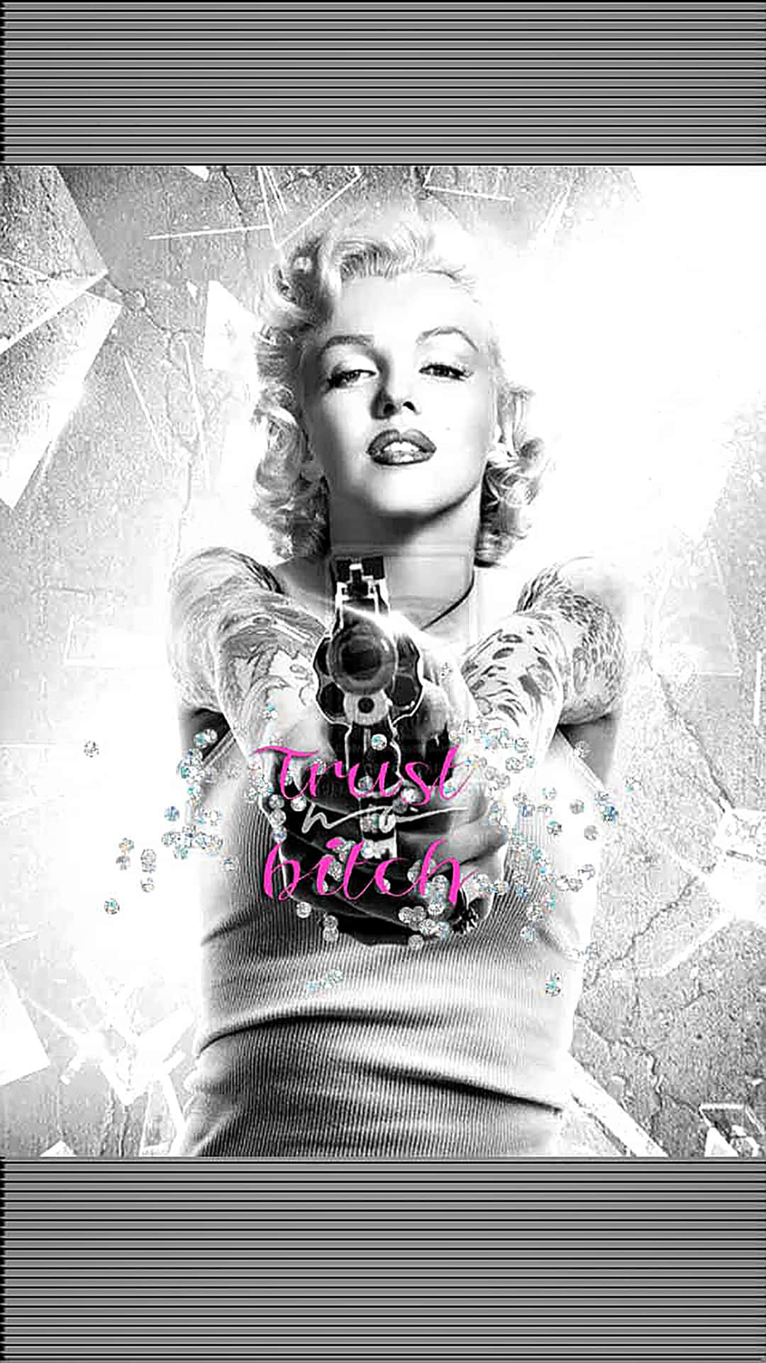 An Iphone 11 Pro Featuring A Beautiful Marilyn Monroe Wallpaper Background