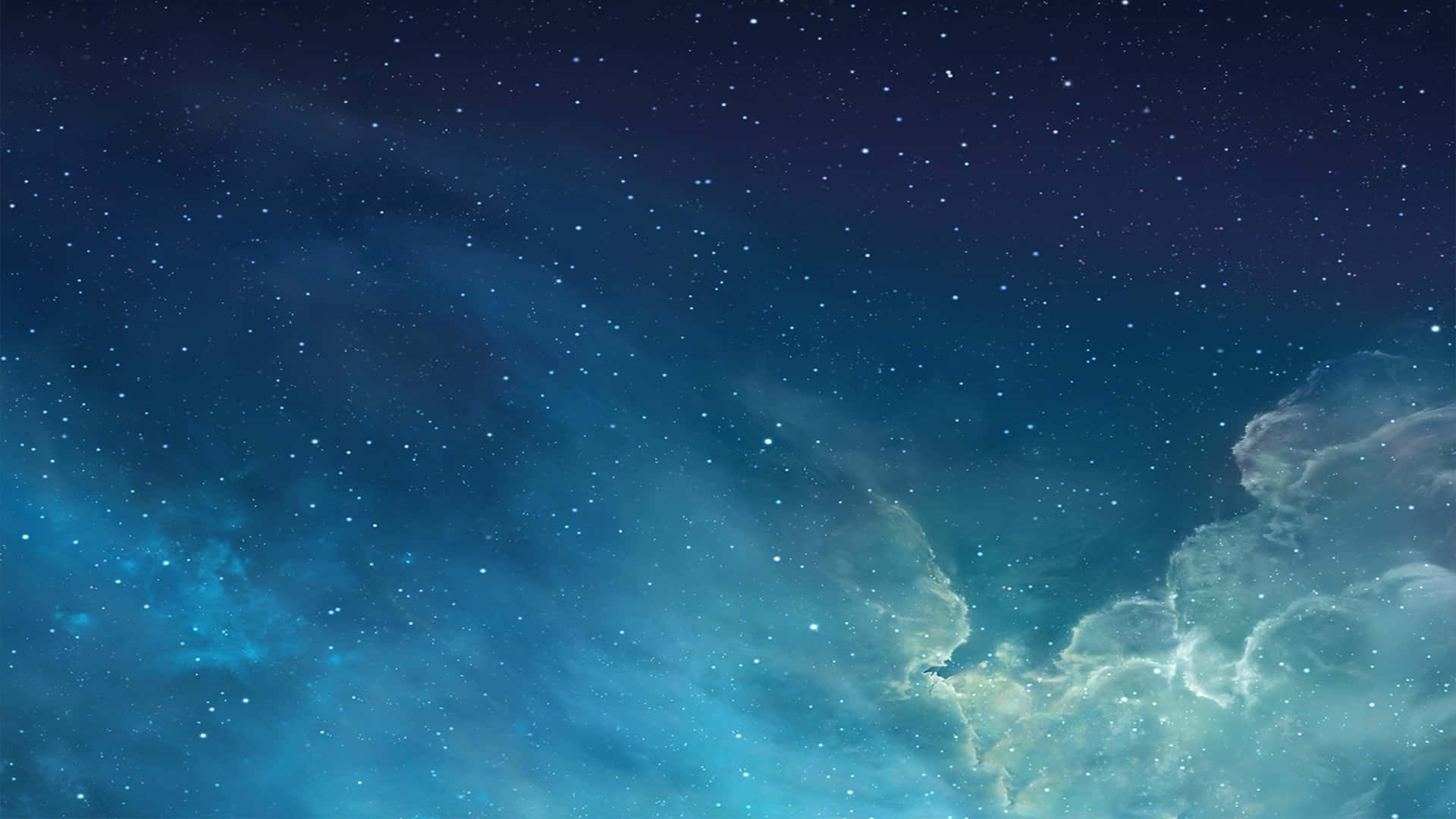 An Iphone With A Blue Sky And Stars Background