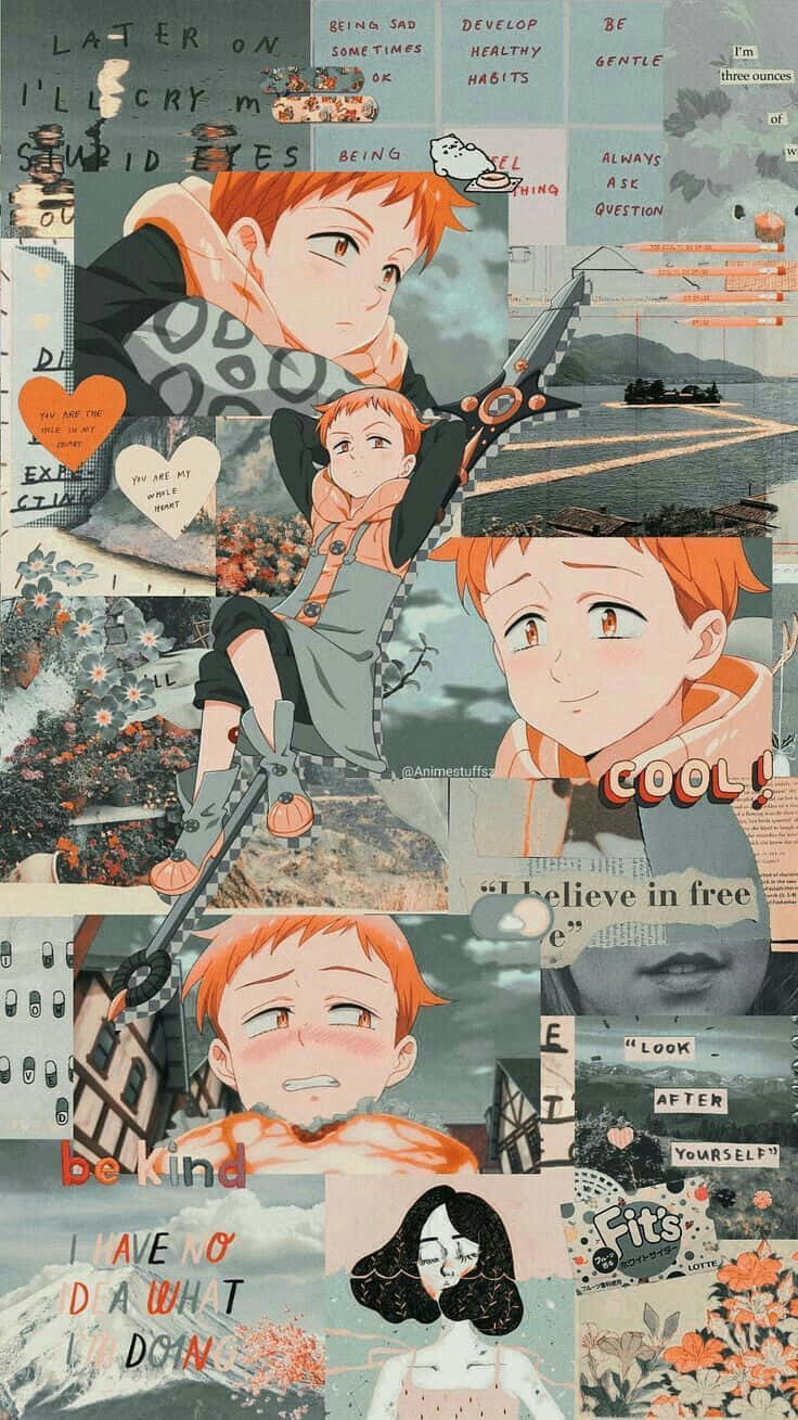 An Iphone With The Seven Deadly Sins Printed On The Back.