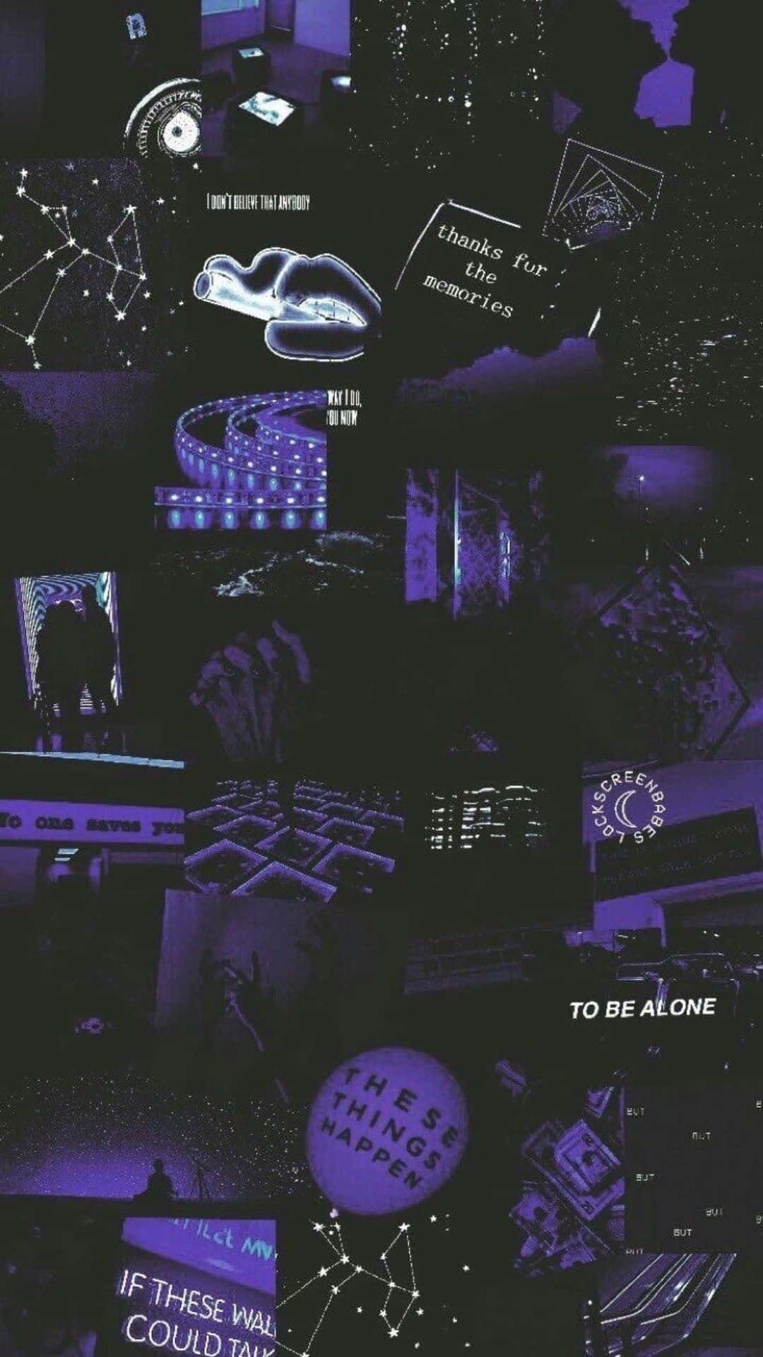 An Old Building With A Striking Purple Hue.