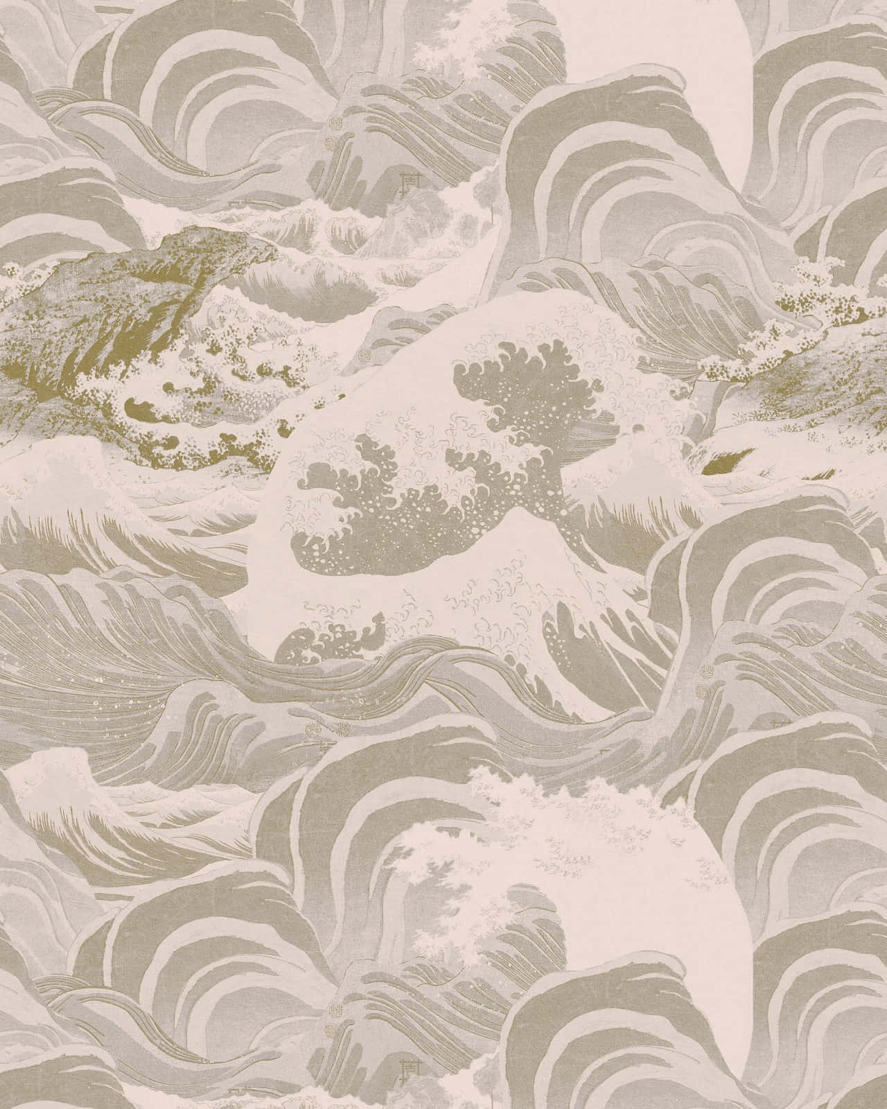 An Old Japanese Street Scene Background