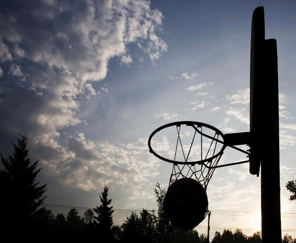 An Old Vintage Basketball Background