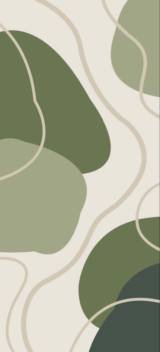 An Olive Green Iphone For Modern Mobile Style Background