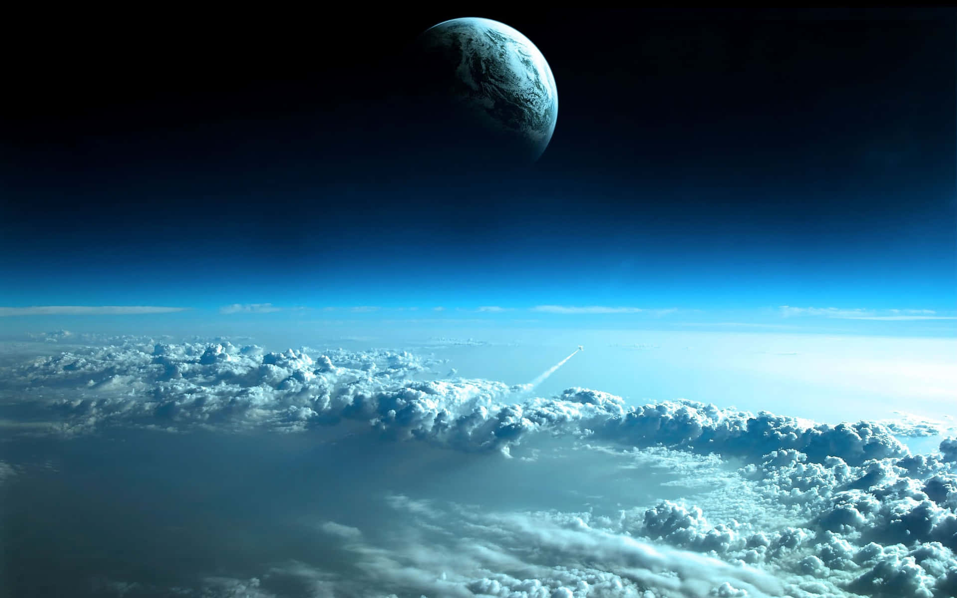 An Order View Of The Planet Earth From Outer Space Background