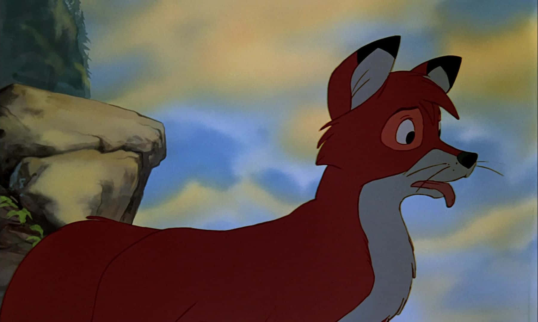 An Unbreakable Bond Between Fox And Hound Background