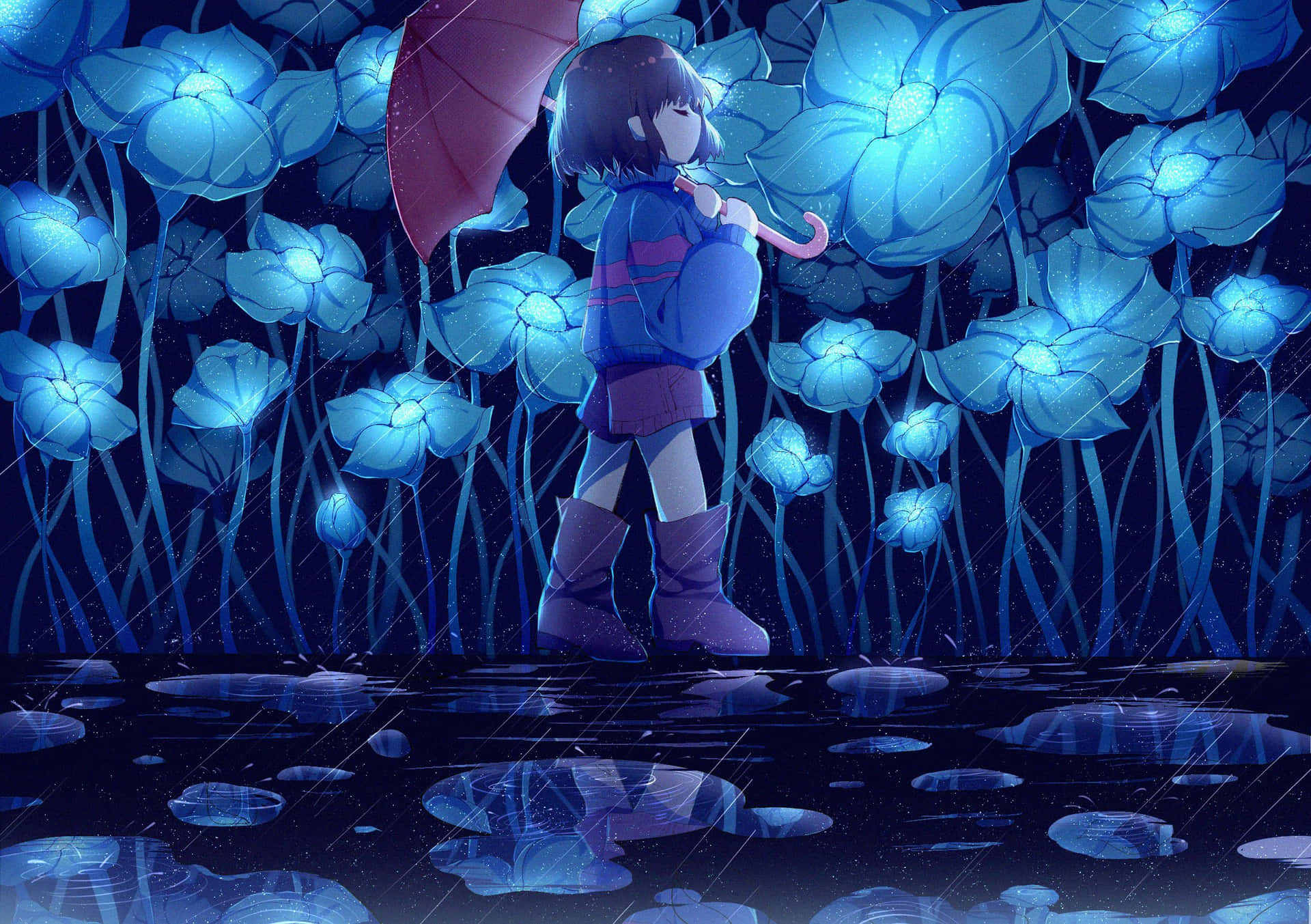 An Unforgettable Journey With Frisk Background