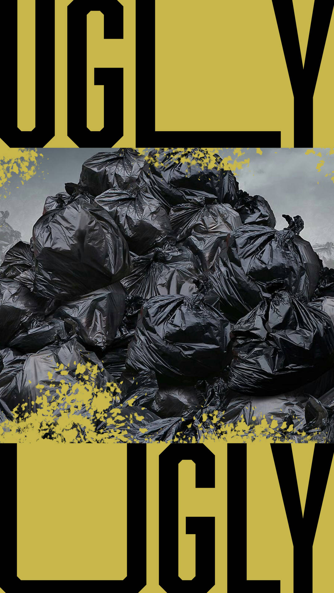 An Unpleasant Sight - Piled Up Trash Bags Background