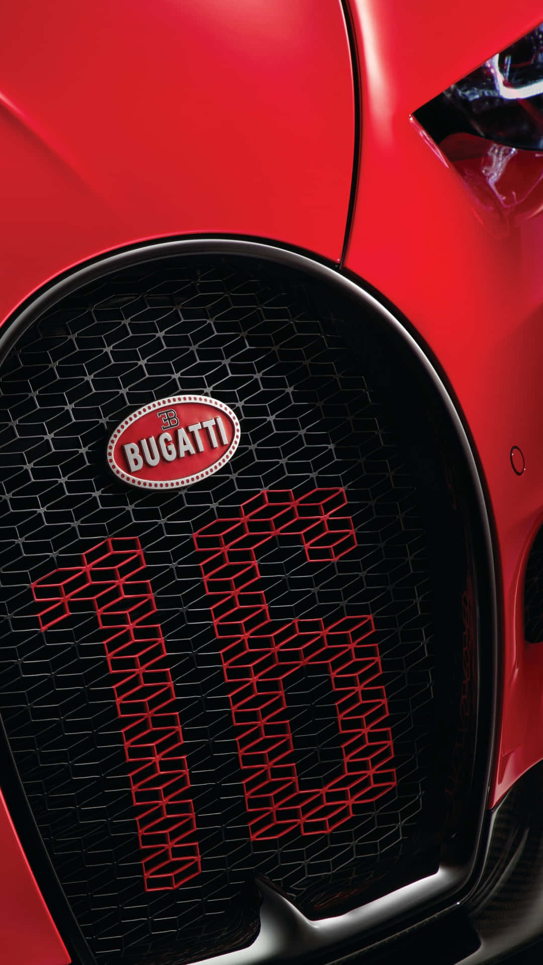 An Up-close Look At The Iconic Bugatti Phone Background