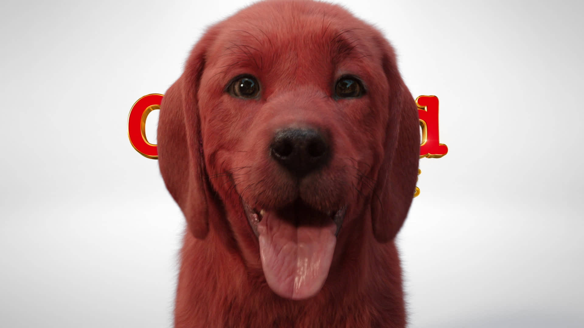 An Upbeat Moment With Clifford The Big Red Dog Background