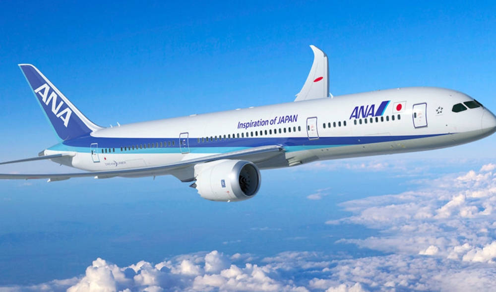 Ana Aircraft Of Japan In The Sky