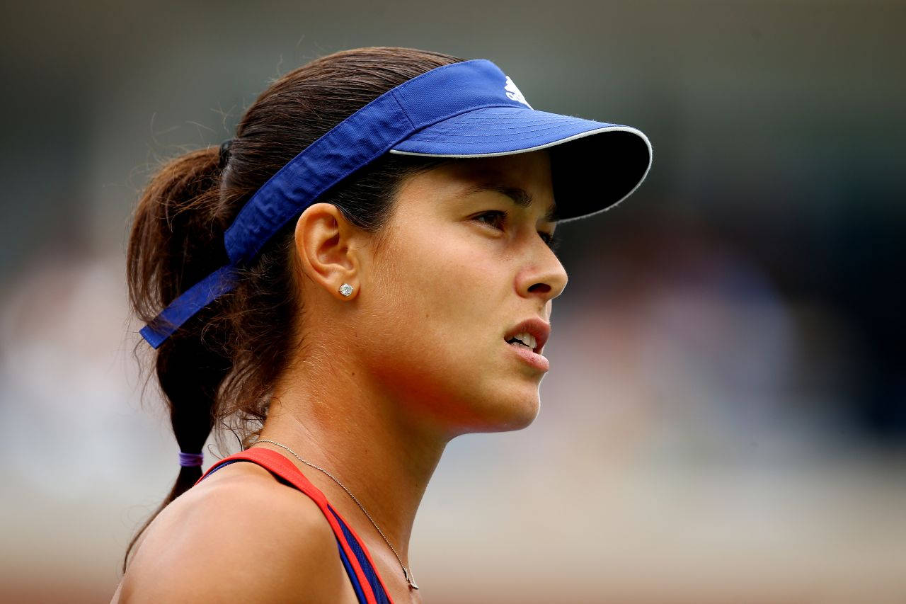 Ana Ivanovic Looking Far Away Background