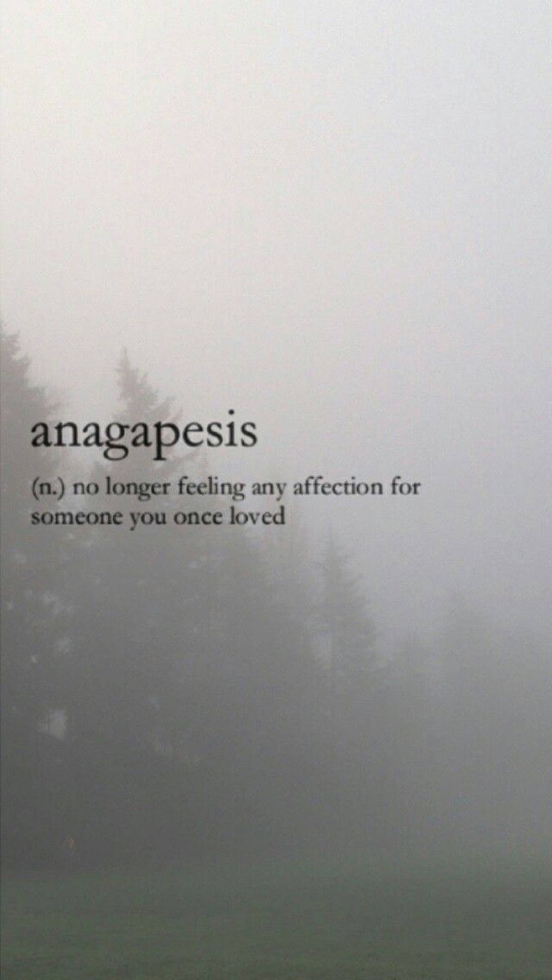 Anagapesis Aesthetic Word