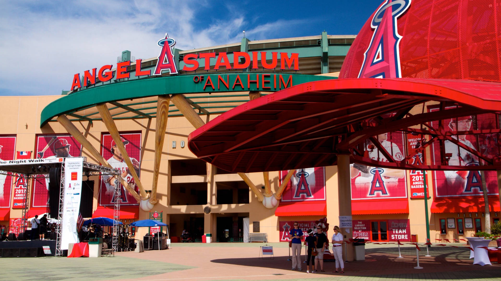 Anaheim Angel Stadium Exterior