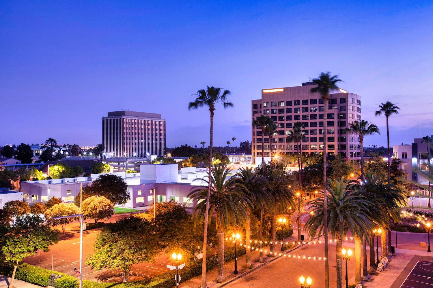 Anaheim City At Night