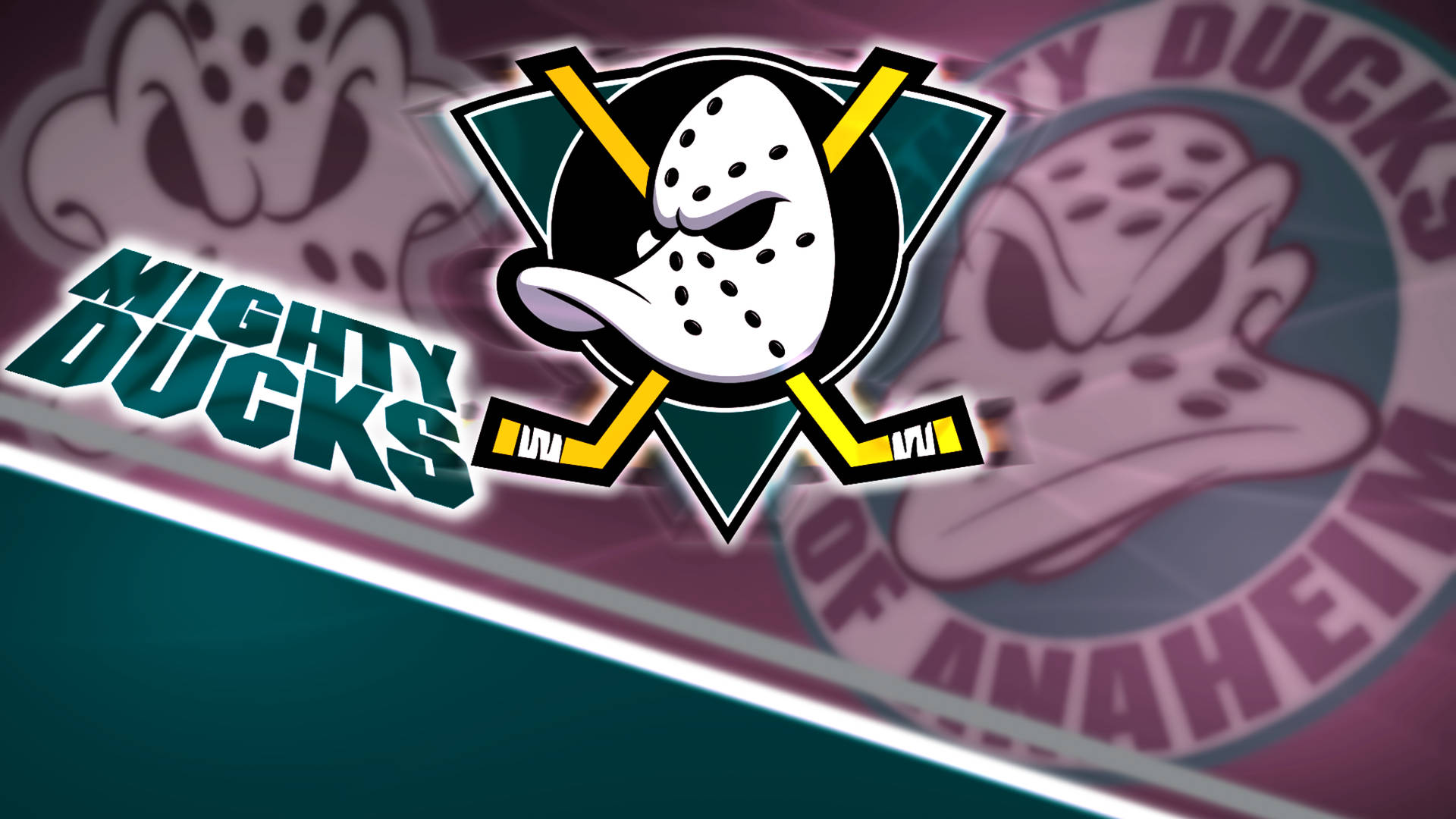 Anaheim Ducks Classic Logos Background