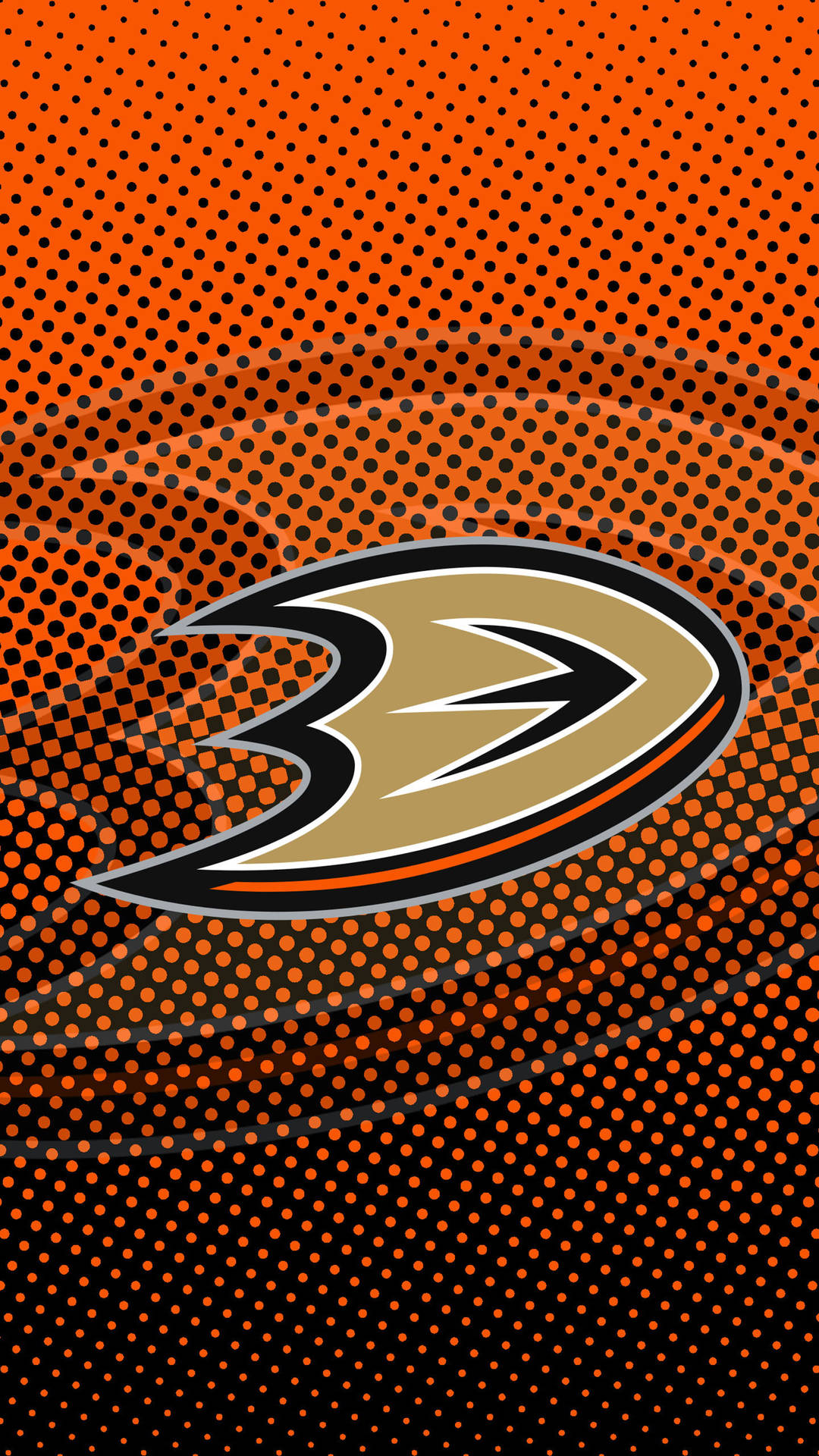 Anaheim Ducks Dotted Design Background