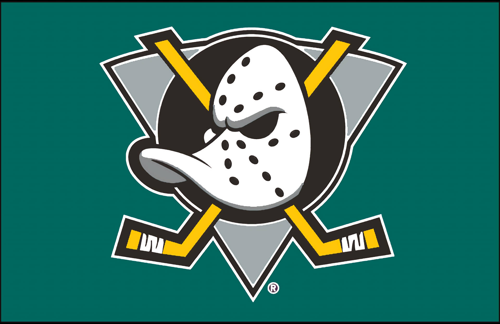 Anaheim Ducks Official Nhl Team Logo Background