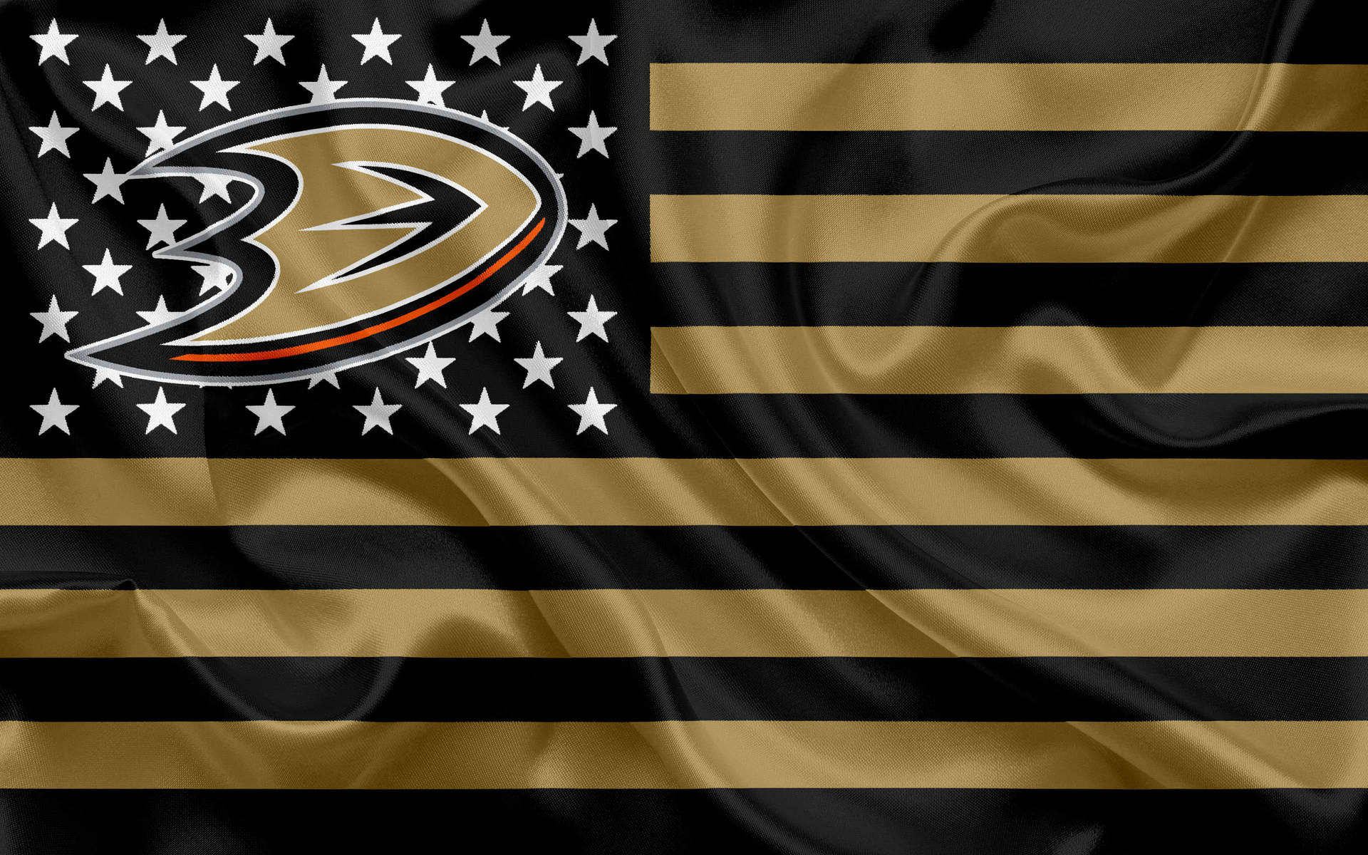 Anaheim Ducks Silk Flag Background