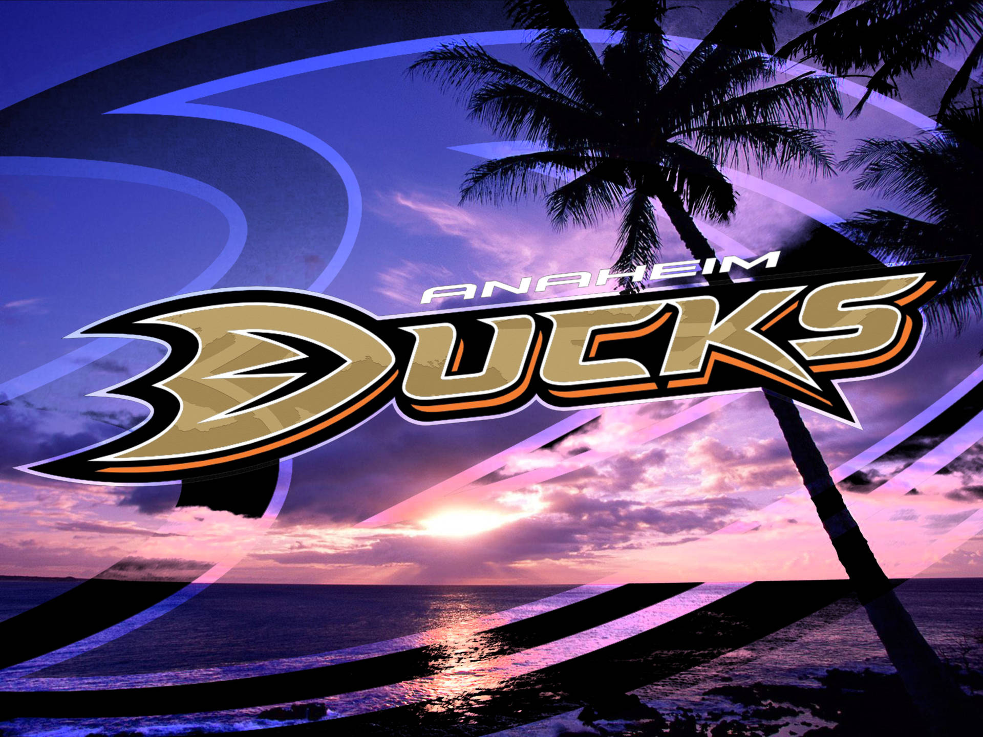 Anaheim Ducks Tahiti Beach Background