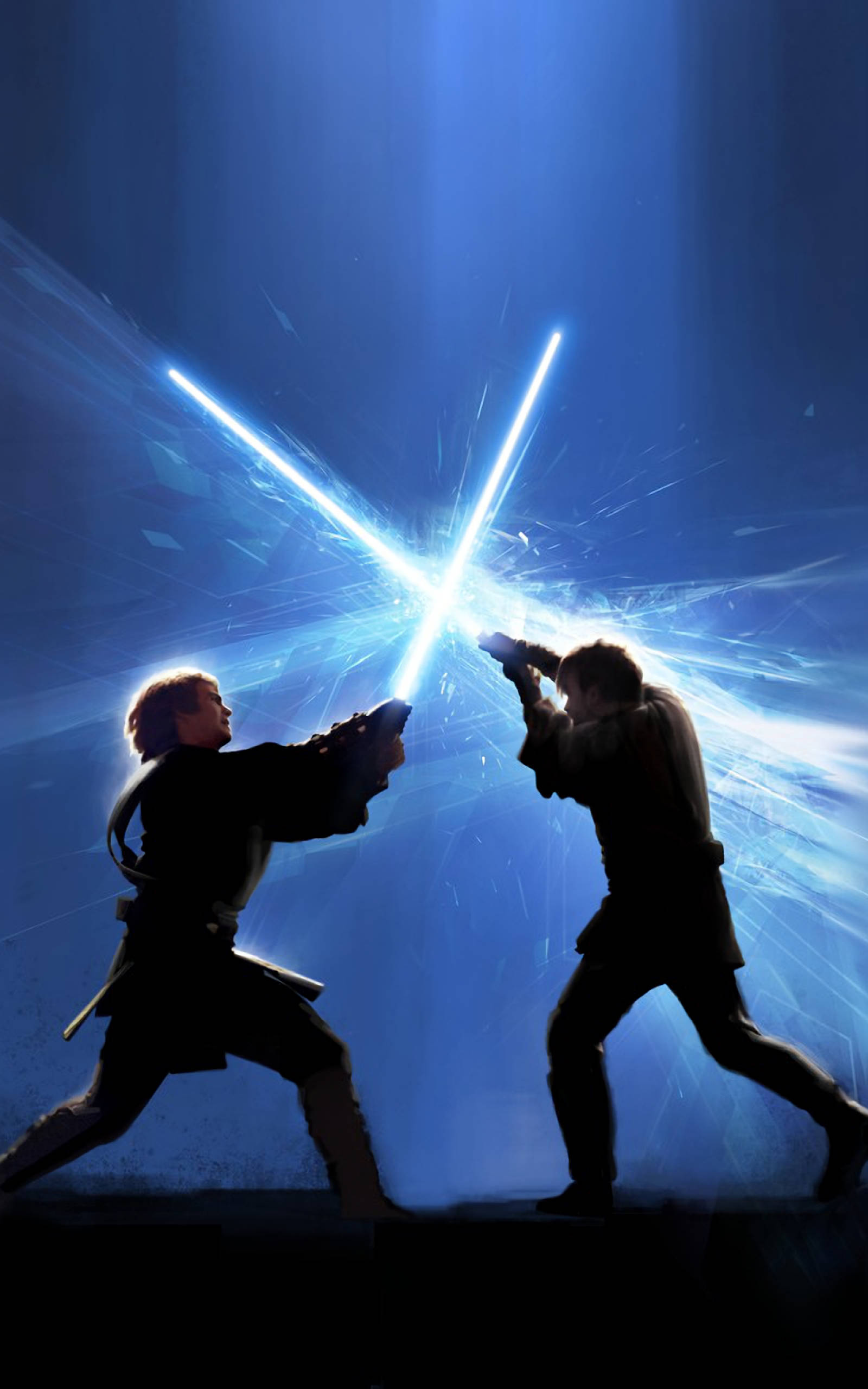 Anakin Vs Obi-wan Star Wars Tablet Background