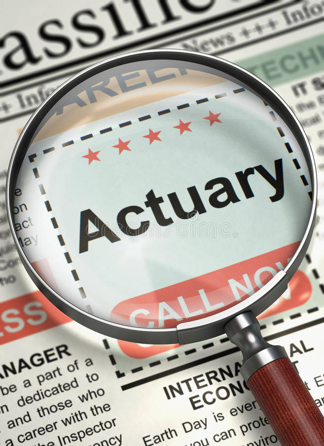 Analyzing Actuarial Work - A Mid-close Shot Of An Actuary Studying Data With A Magnifying Glass Background