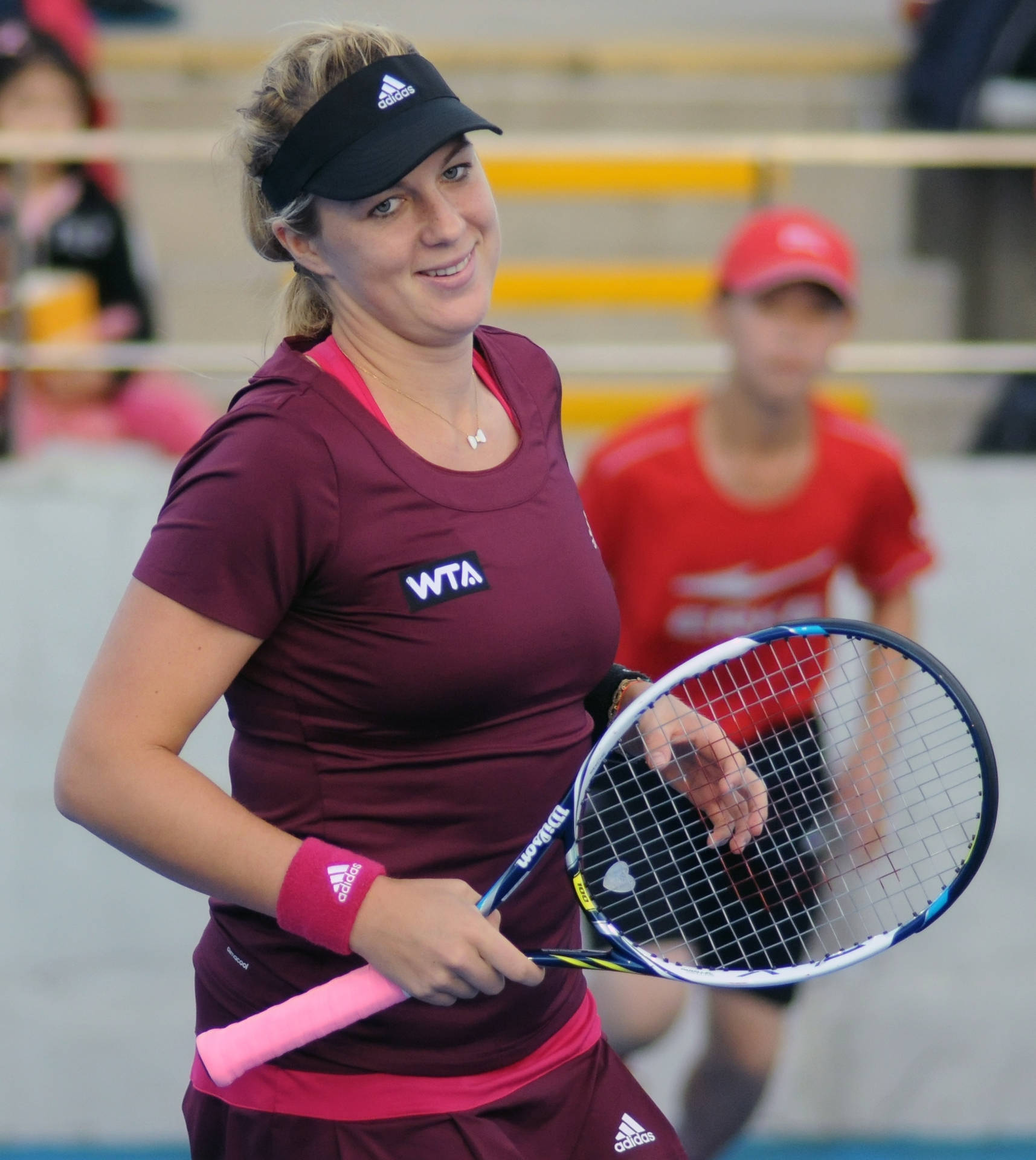 Anastasia Pavlyuchenkova In Action On The Tennis Court