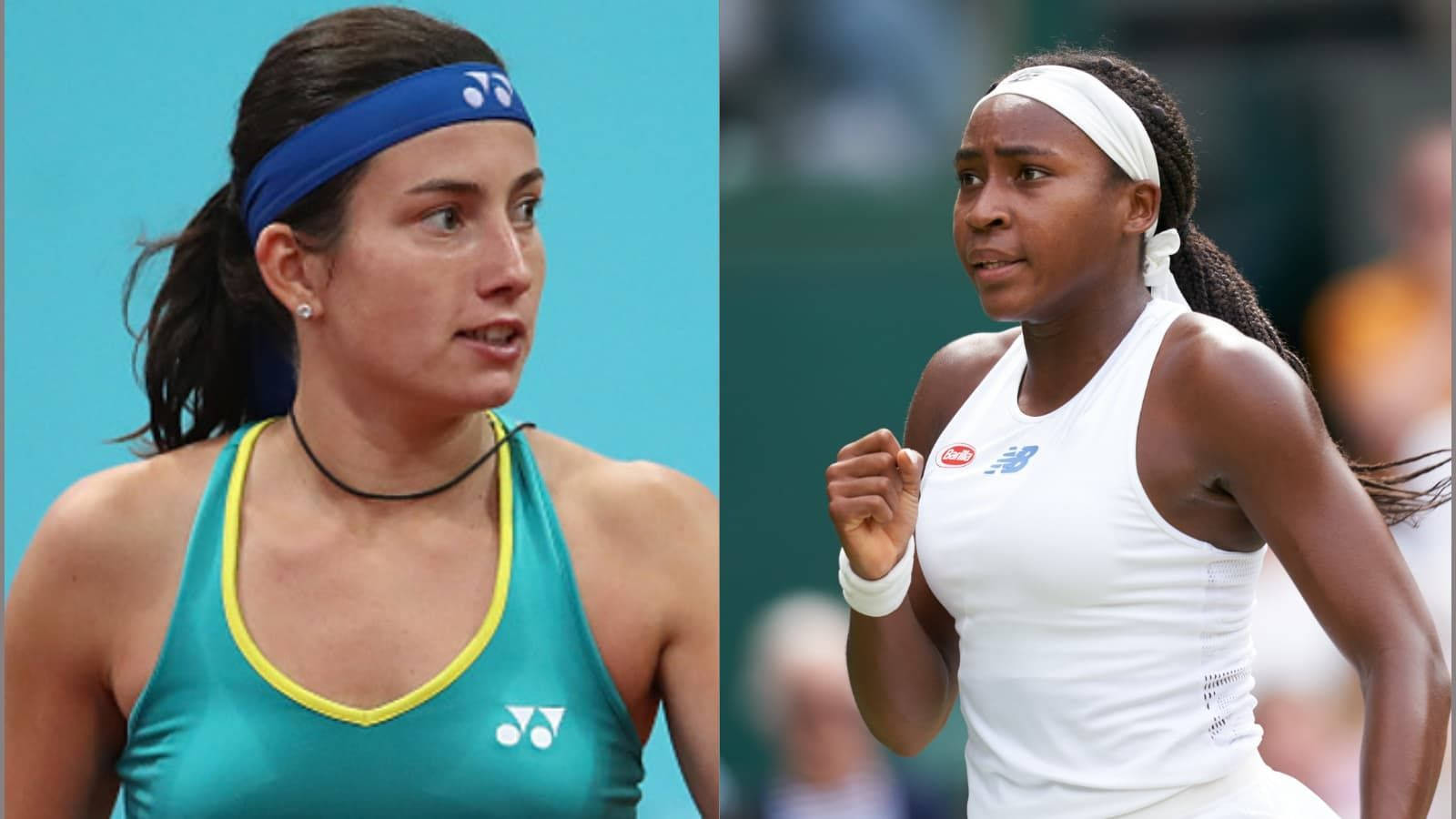 Anastasija Sevastova And Coco Gauff Background