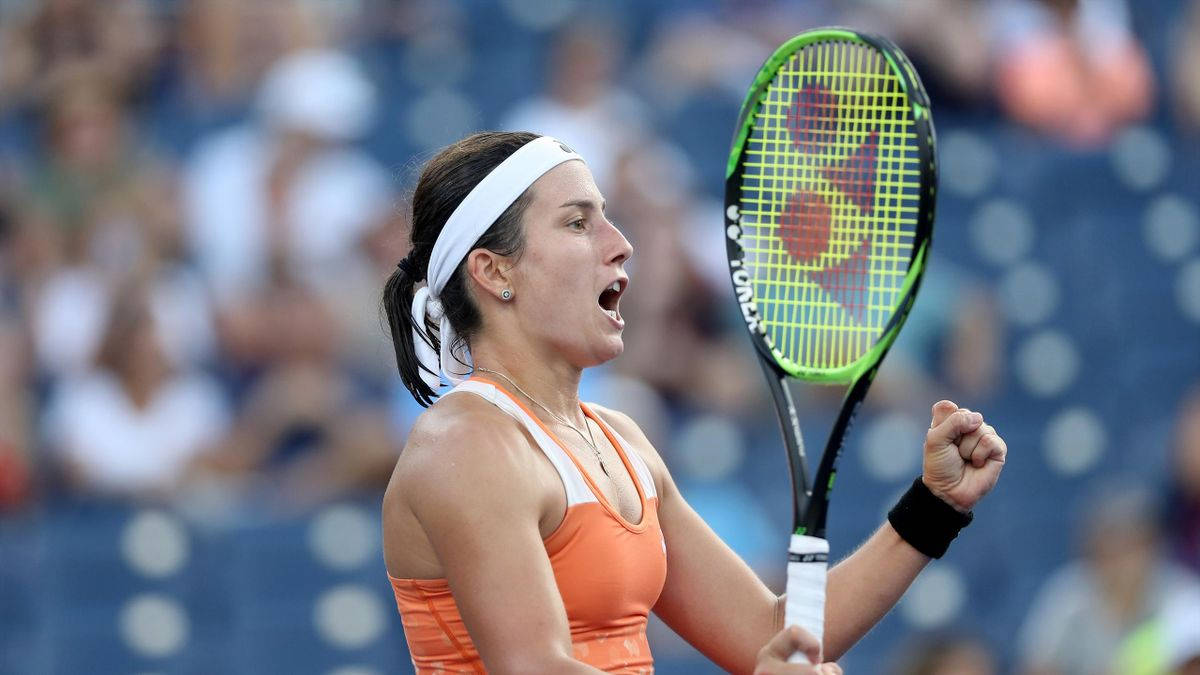 Anastasija Sevastova Expressing High Emotion On Court