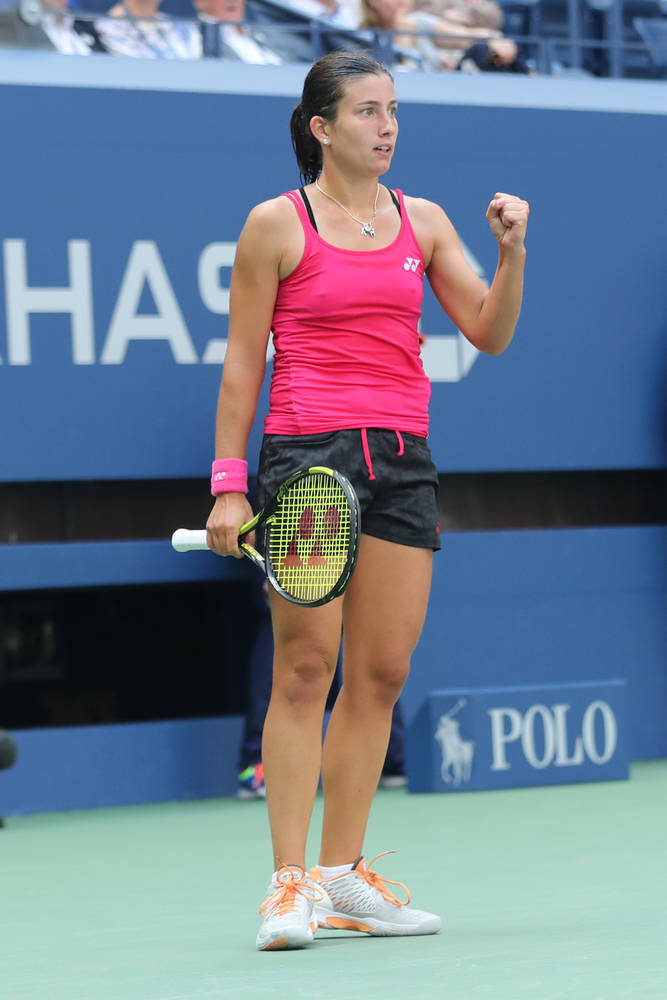 Anastasija Sevastova Fist Pump Background