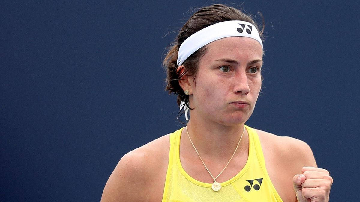 Anastasija Sevastova Fist Pump Background