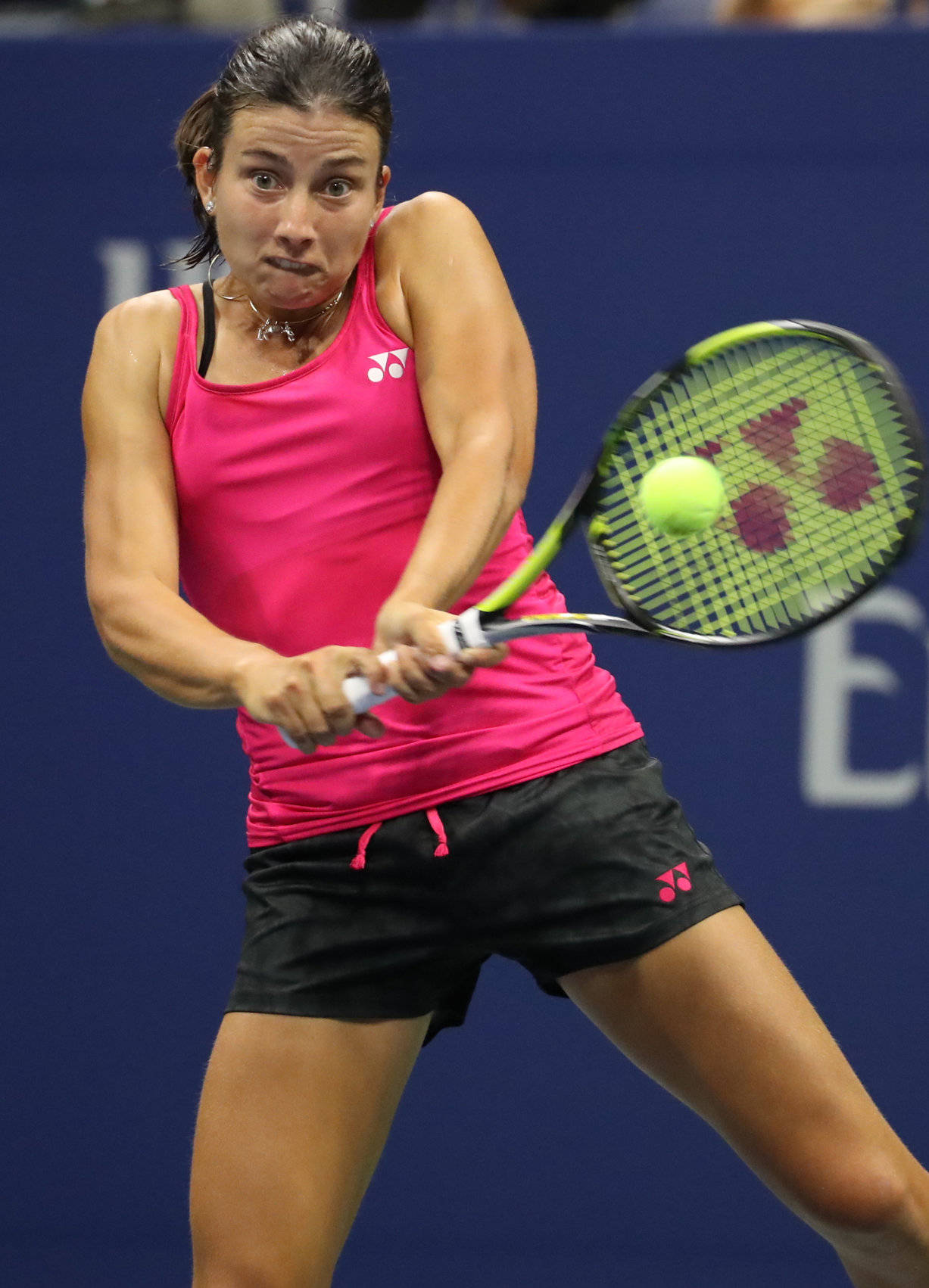 Anastasija Sevastova Hitting The Ball Background