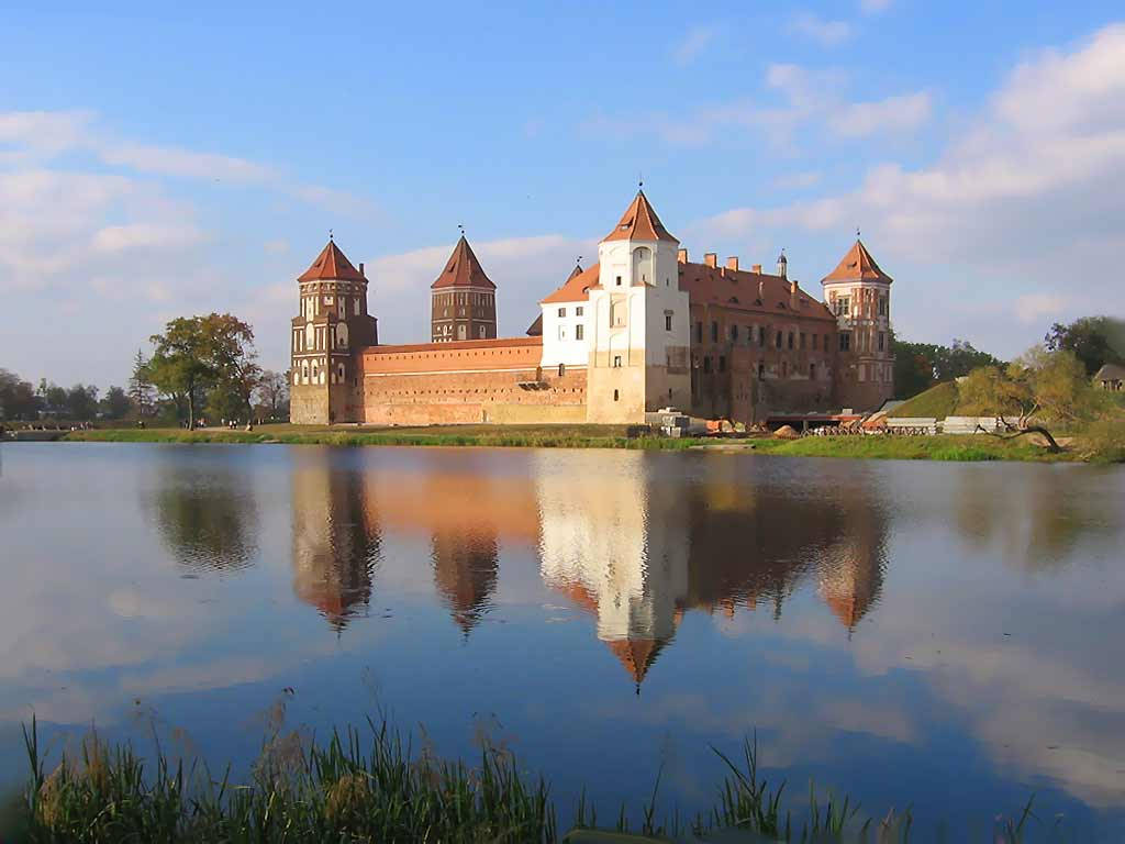 Ancient Belarus Castle Background