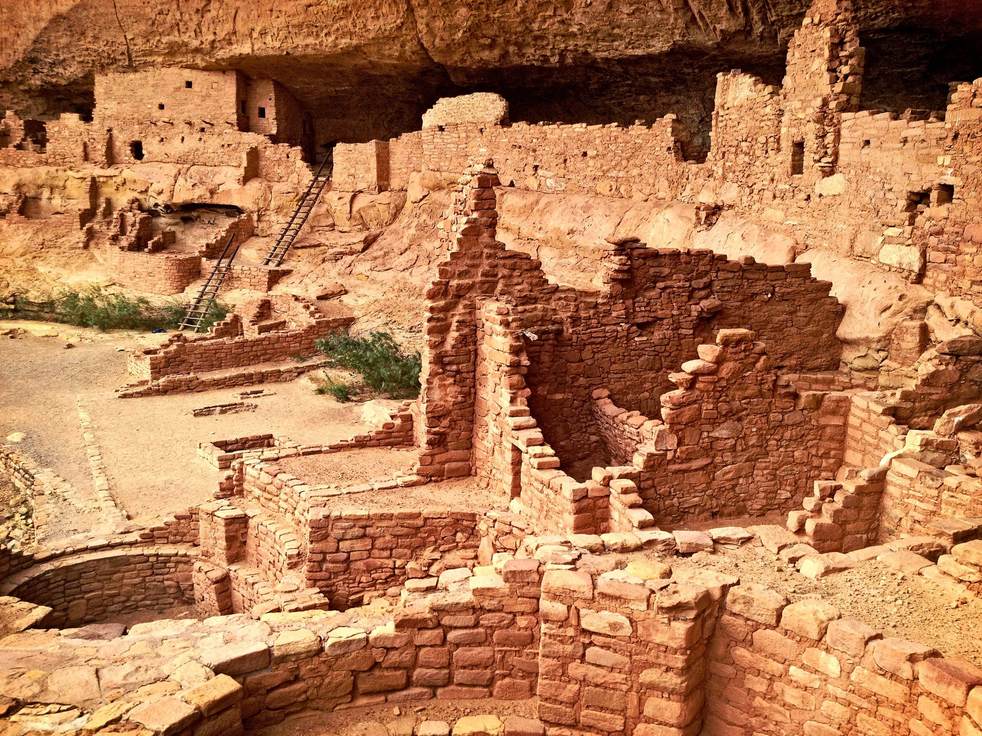 Ancient Cliff Dwellings, Mesa Verde Background