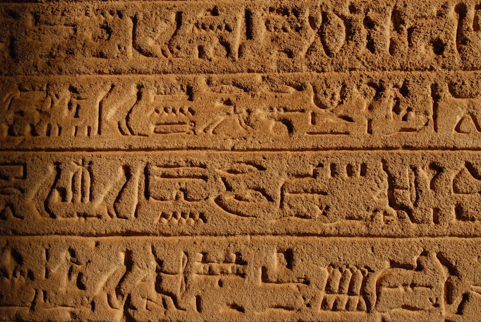 Ancient Cryptograph In Sudan Background