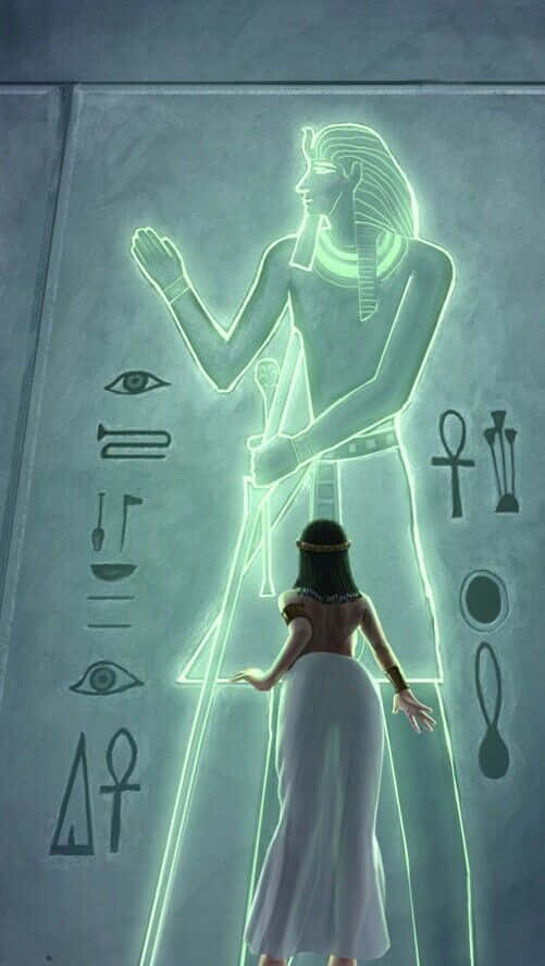 Ancient Egyptian Mythological Gods Background