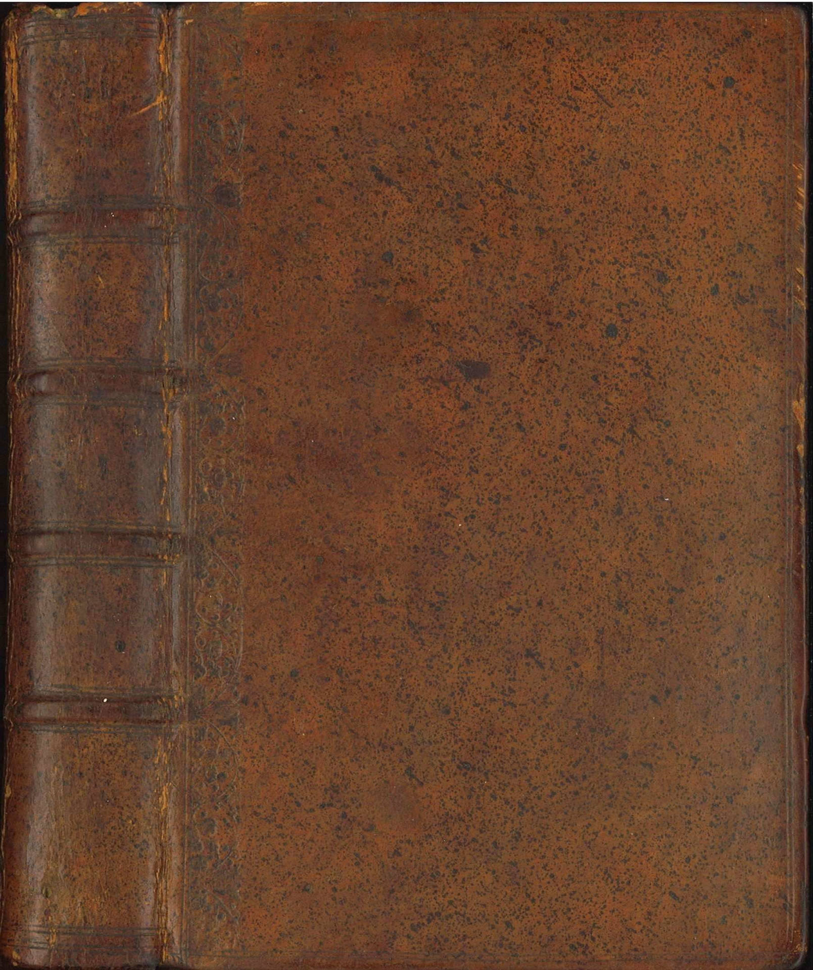 Ancient Hard Book Cover Dark Brown Background