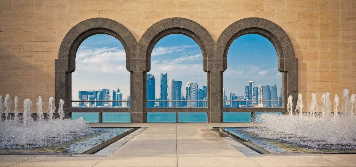 Ancient Islamic Architecture In Qatar Background