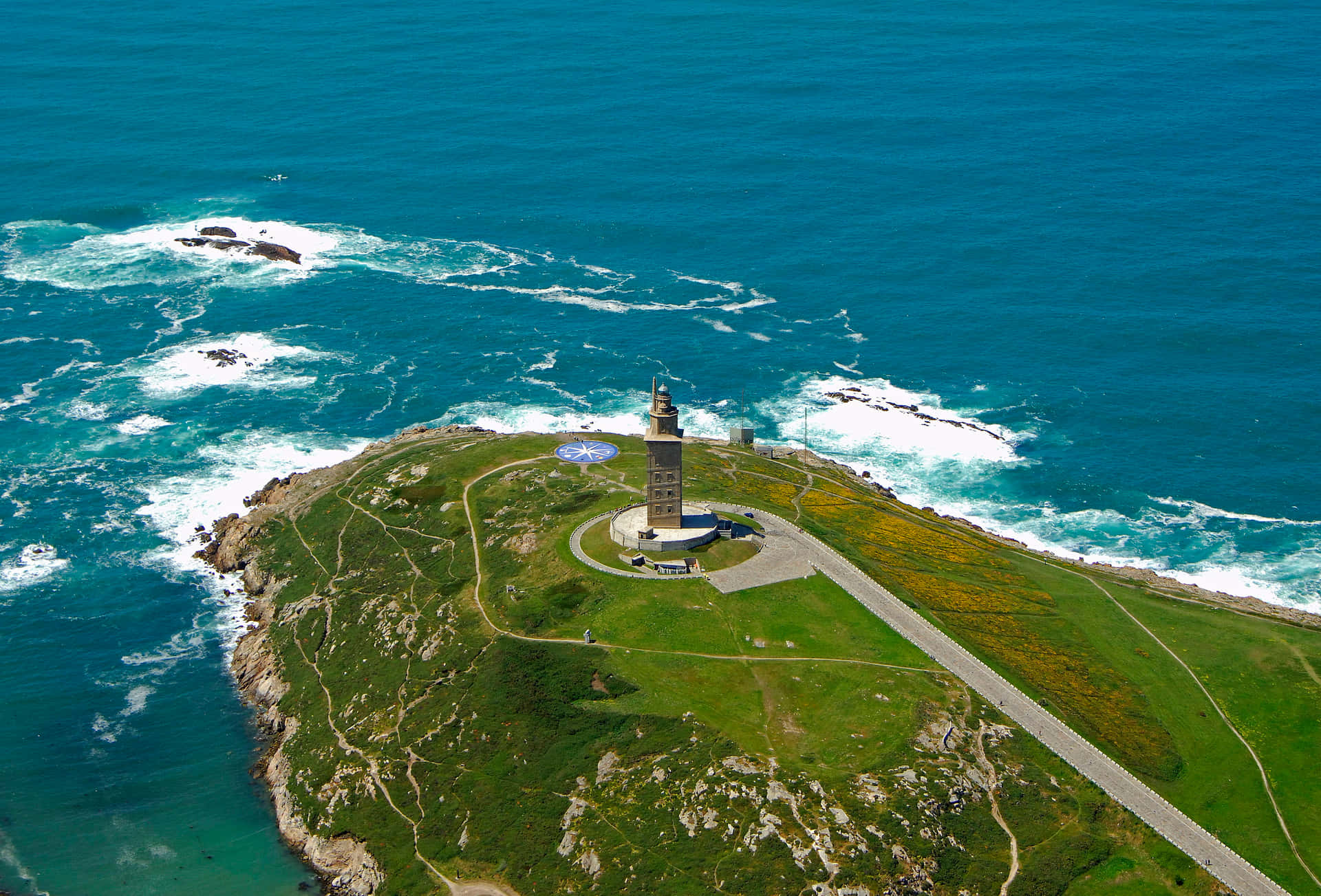 Ancient Majesty - The Tower Of Hercules Against A Serene Sky