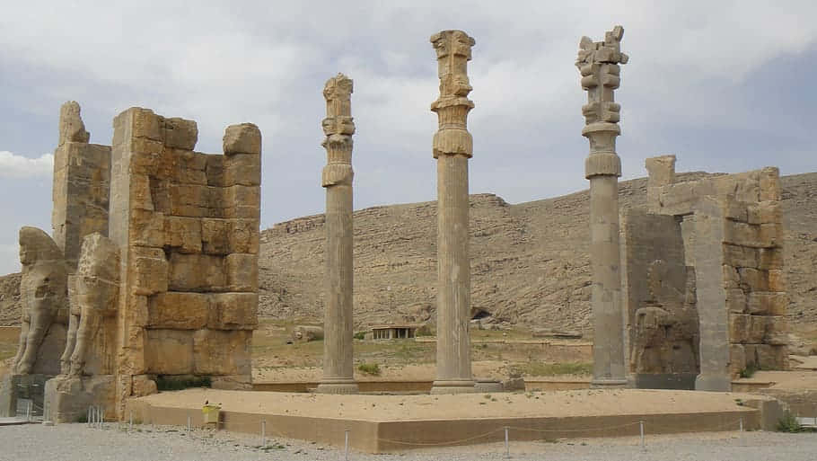 Ancient_ Persepolis_ Ruins_ Iran Background