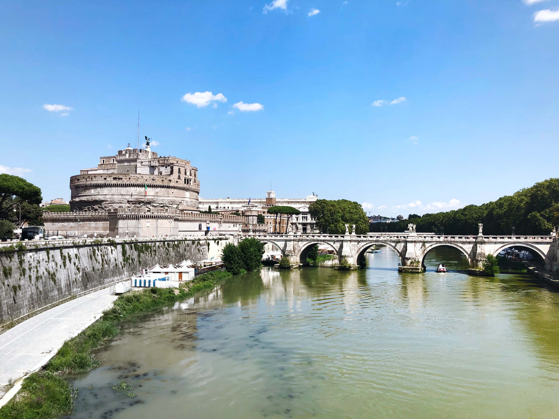 Ancient Roman Desktop Castel Sant'angelo Background