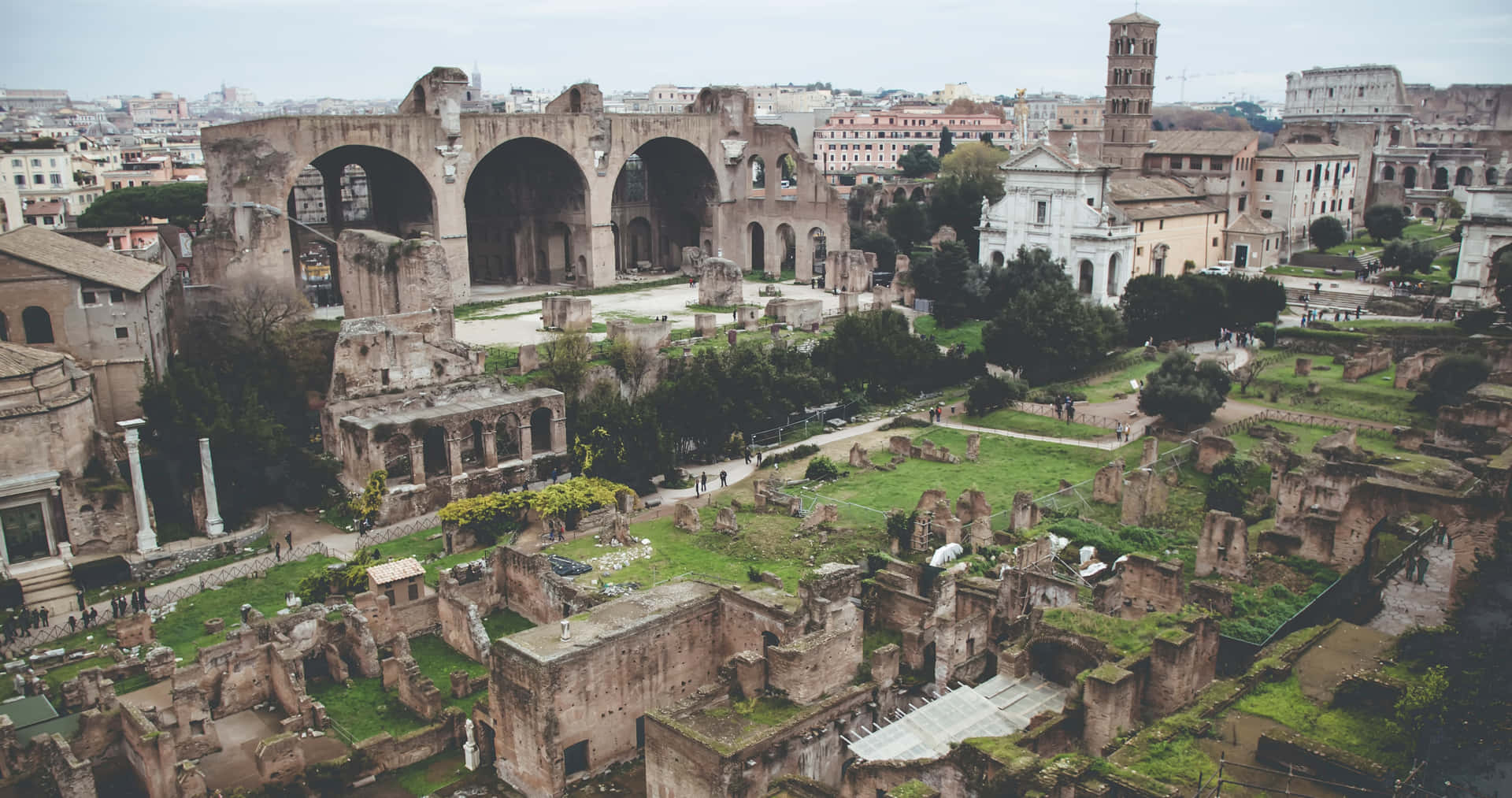 Ancient Roman Forum Desktop Background