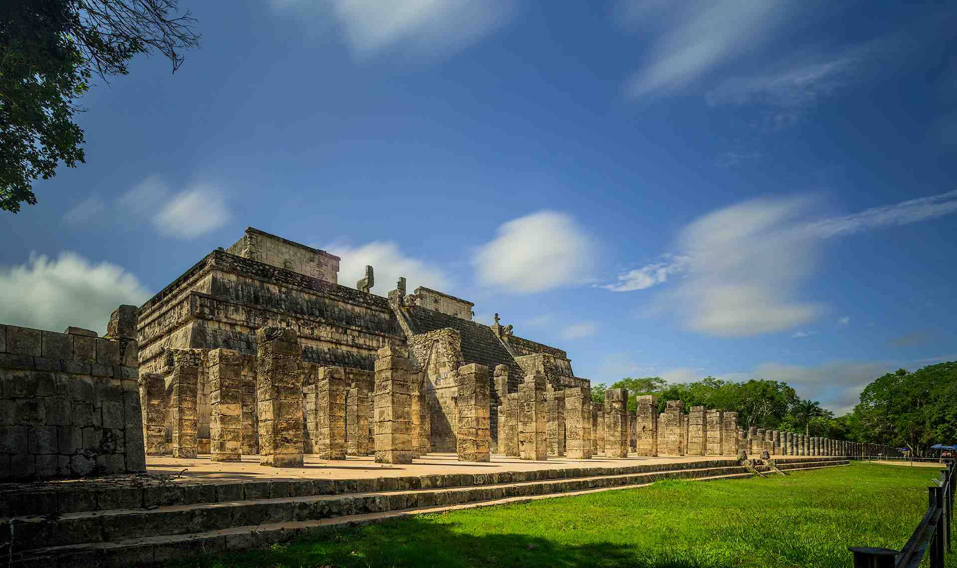 Ancient Ruins Chichen Itza Background