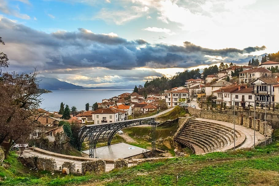 Ancient Theater Of Orid In North Macedonia